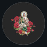 Adesivo Raparigas Rosas vermelhas San Judas Tadeo Con Band<br><div class="desc">Raparigas Rosas vermelhas San Judas Tadeo Con Bandera De México</div>