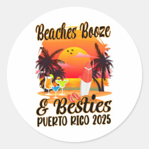 Adesivo Raparigas Trip 2025 Porto Rico Amigos Beaches Booz