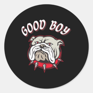 Adesivo Rapaz Buldogue Cachorro