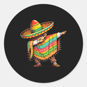 Adesivo Rapaz Mexicano Dabbing Engraçado Cinco De Mayo