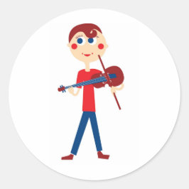 Adesivo Rapaz violino