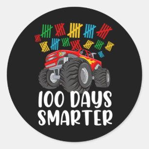 Adesivo Rapazes 100.º Dia De Caminhão De Monstro Escolar 1