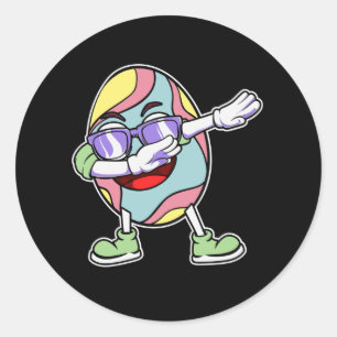 Adesivo Rapazes De Caça De Ovos Com Coelhinhos De Páscoa