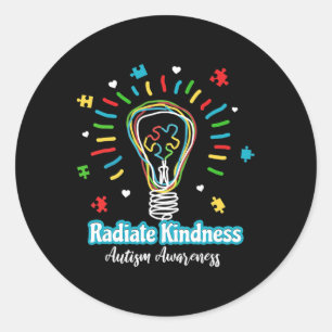 Adesivo Rapidez Radial Lâmpada Autismo Atenção Ensino