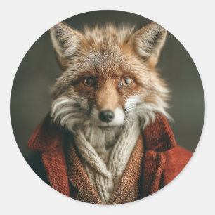 Adesivo Raposa Dapper Estilo Cozy