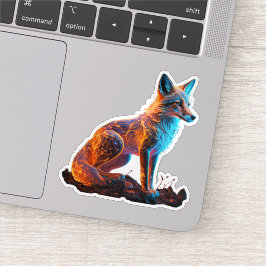 Adesivo Raposa de Frost Fogo