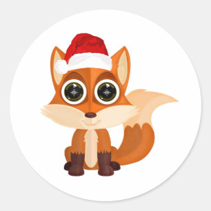 Adesivo Raposa de Natal