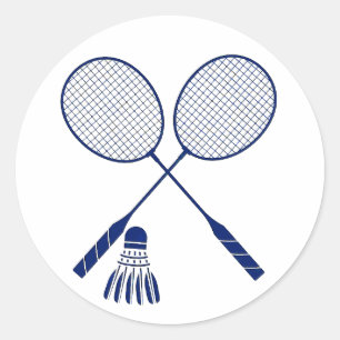Adesivo Raquetes de Badminton Mínimas Peteca Azul