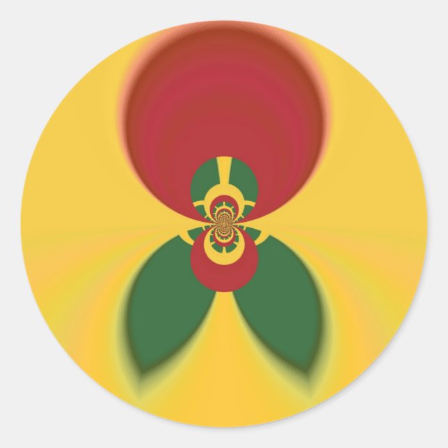 Adesivo Rasta Colors Abstrato Art Impressão (Frente)