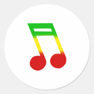 Adesivo Rasta Music Note