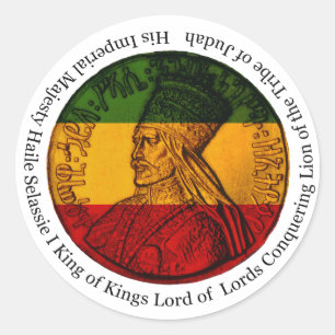 Adesivo Rasta Sticker Conquistando Leão de Judah Sua Maje