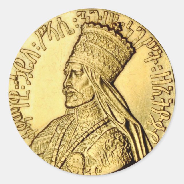 Adesivo Rasta Sua Imperial Majestade Selassie I Sticker (Frente)