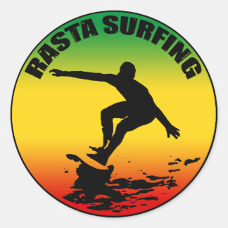 Adesivo Rasta Surfing Sticker