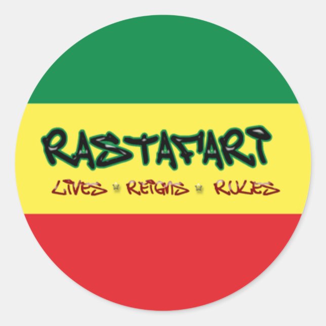Adesivo Rastafari vive reclama regras (Frente)