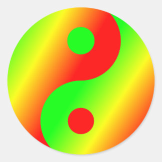 Adesivo Rastafarian Yin Yang