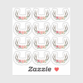 Adesivo Rastreador Floral Rústico Chique Rosa Planner