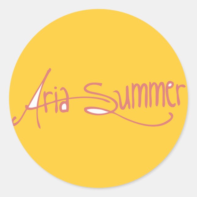 Adesivo Rastreamento do logotipo Aria Summer (Frente)