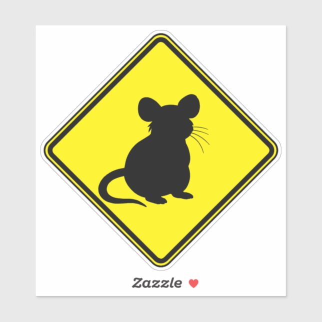 Adesivo Rat Art Clip Art Silhouette Animal Art Aviso (Folha)