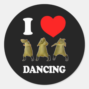 Adesivo Rat Dance Meme 2025 Engraçado Trendy #ratdance 2