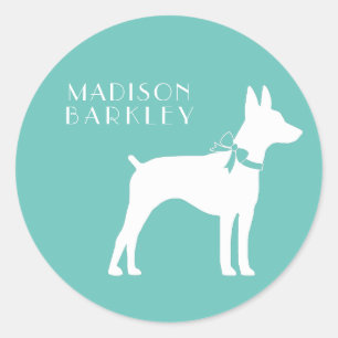 Adesivo Rat Terrier Dog Puppy