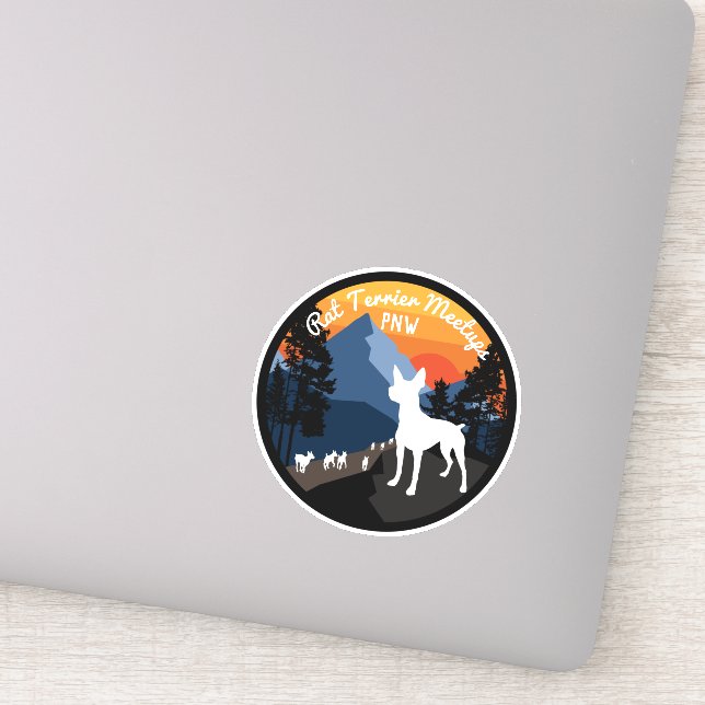 Adesivo Rat terrier meetups - oficial (Detalhe)