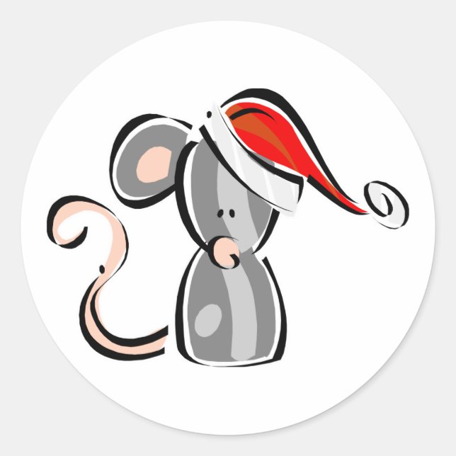 Adesivo Rato de Natal (Frente)