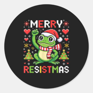 Adesivo Rato de Natal político engraçado Merry Resistmas 2