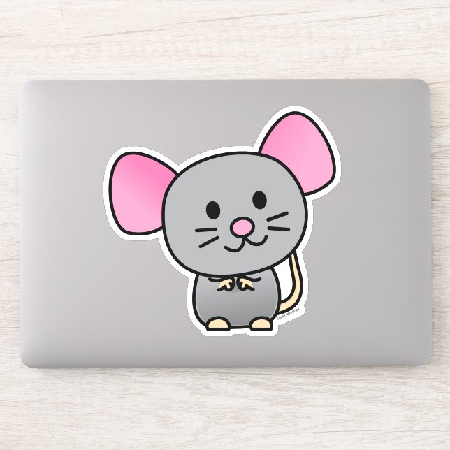 Adesivo Rato de rato de ano novo, lunar chinês, vermelho (Computador)