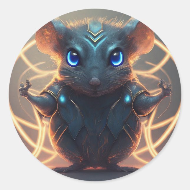 Adesivo Rato de super-herói (Frente)