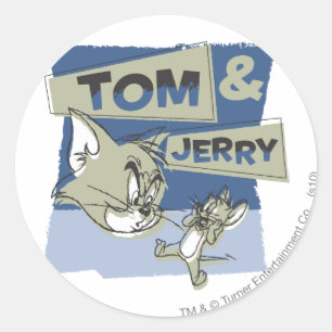 Adesivo Rato de Tom e de Jerry Scaredey