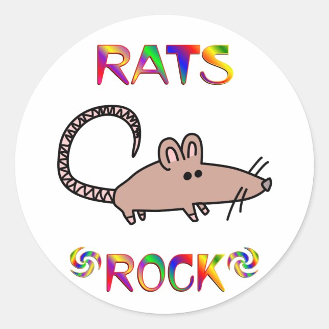 ADESIVO RATOS ROCK (Frente)