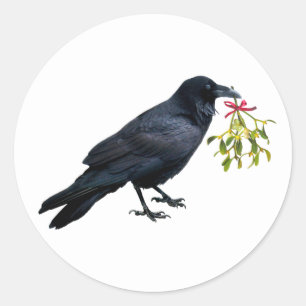 Adesivo Raven com Mistletoe Stickers