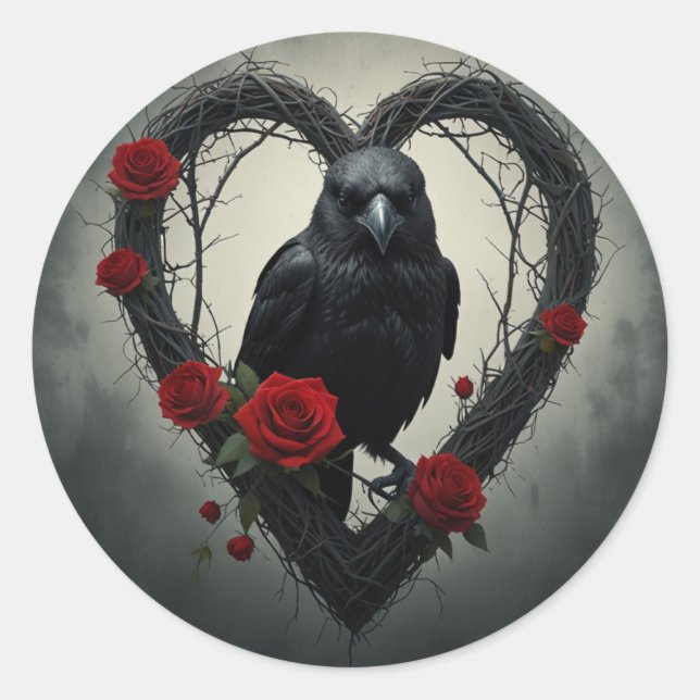 Adesivo Raven do Dia dos Namorados  (Frente)