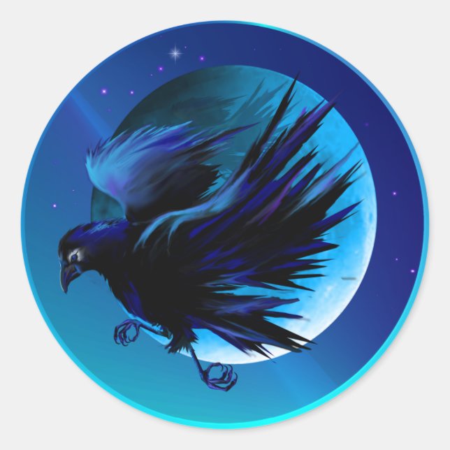 Adesivo Raven e Moon-Stickers (Frente)