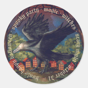 Adesivo Raven Moonlight Witts Halloween Night