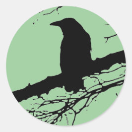 Adesivo Raven na árvore