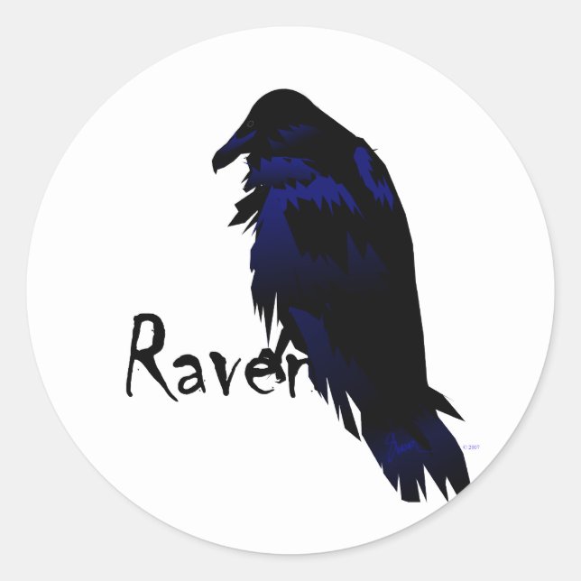Adesivo Raven no Raven (Frente)