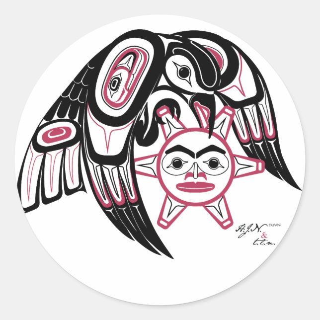 Adesivo Raven Roubando o Sol (Frente)