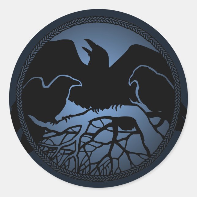 Adesivo Raven Stickers Raven Oferta Raven Crow Art Sticker (Frente)