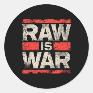 Adesivo Raw é Luta de Guerra Famosa Vintage 90s