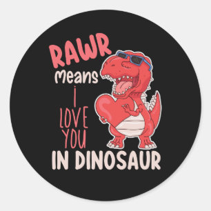 Adesivo Rawr Quer Dizer Que Te Amo No Dia de os namorados