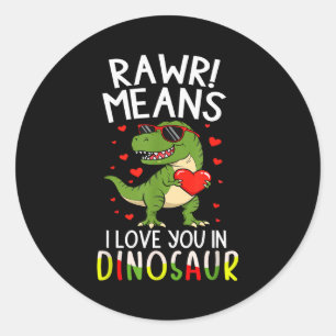 Adesivo Rawr Significa Que Eu Te Amo Em Dia Dos Namorados 