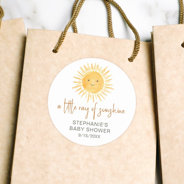 Adesivo Ray Of Sunshine Chá de fraldas (Criador carregado)