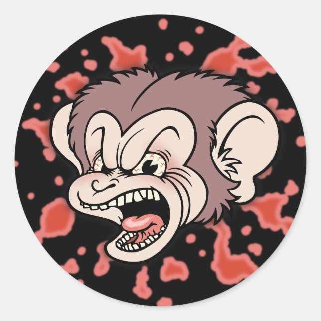Adesivo Raz Putin, O Macaco Louco (Frente)