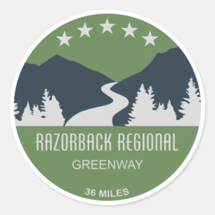 Adesivo Razorback Regional Greenway