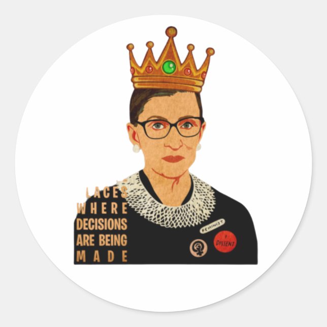 Adesivo RBG I Discordo Ruth Bader Ginsburg (Frente)