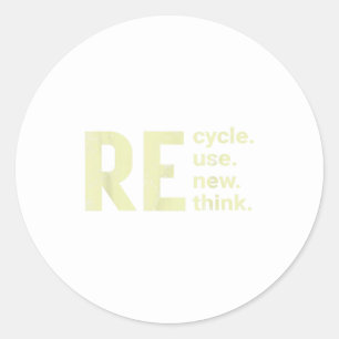 Adesivo Re Cycle Use New Think