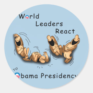 Adesivo Reação dos líderes mundiais (Obama)