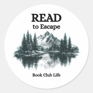 Adesivo Read to Escape - Book Club Life Sticker