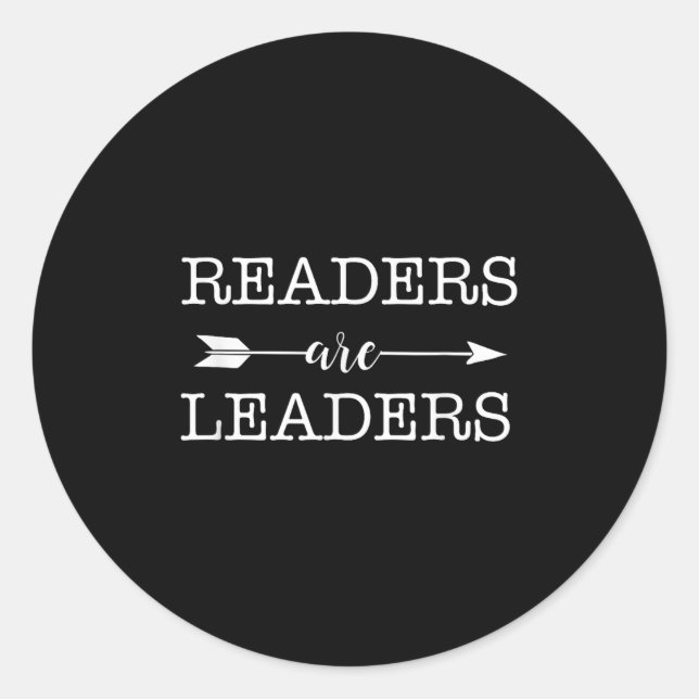 Adesivo Reader Are Leaders - Uplifting Motivational Slogan (Frente)